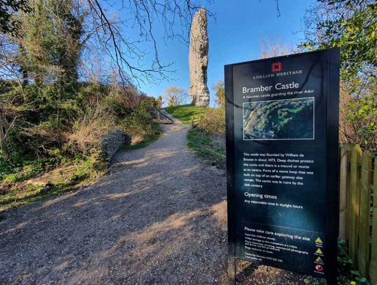 Bramber Castle, Bramber West Sussex, English Heritage site