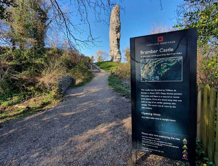 Bramber Castle, Bramber West Sussex, English Heritage site