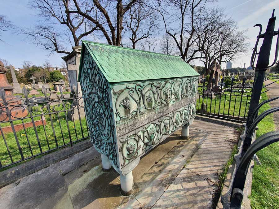 Frederick Leyland grave, Brompton Cemetery London