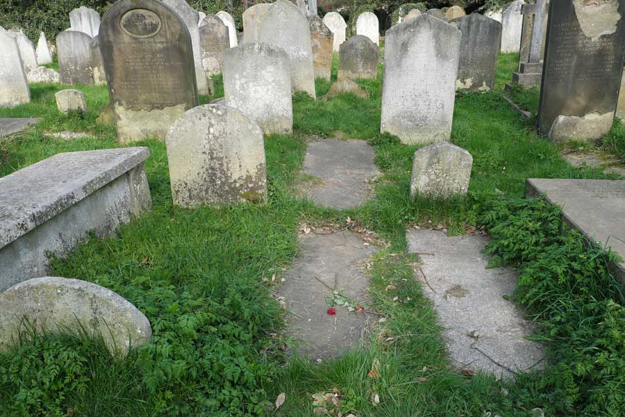 Grave of Emma Shaw Brompton Cemetery London