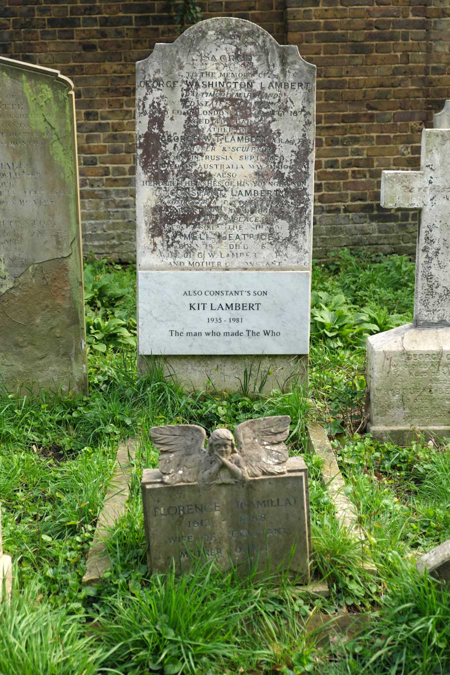Kit Lambert grave Brompton Cemetery London