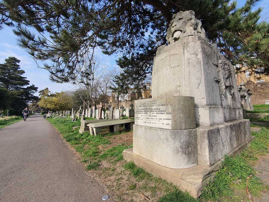 Memorial for John 'Gentleman' Jackson Brompton cemetery London
