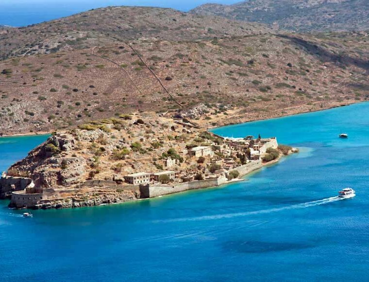 View of Spinalonga Island, Crete