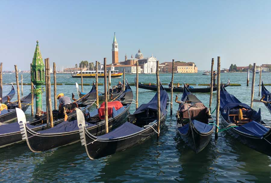 Venice gondolas Italy © rosemaryandporkbelly