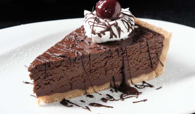 Chocolate and Guiness tart