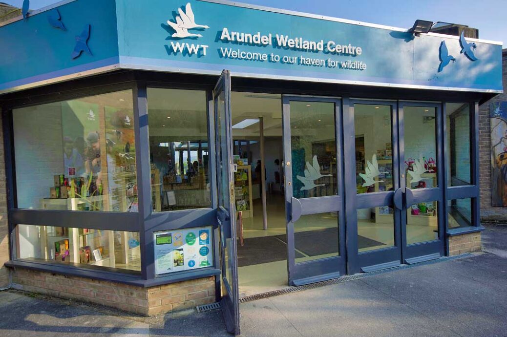 Entrance to Arundel Wetland Centre in West Sussex