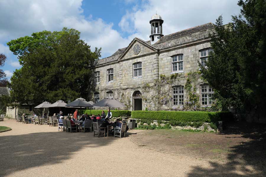 The Stables Kitchen, courtyard Wakehurst West Sussex