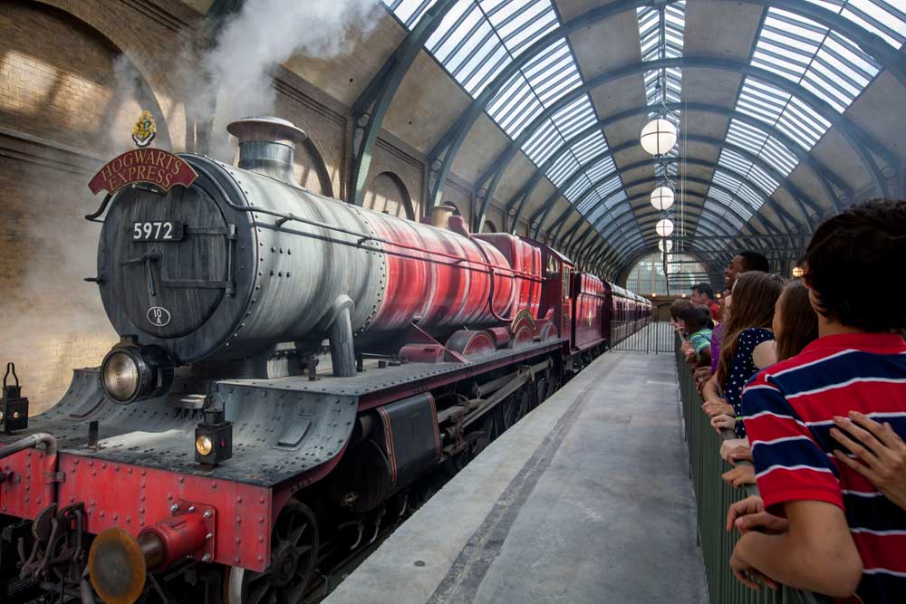 Queuing for the Hogswarts Express Universal Orlando Resort