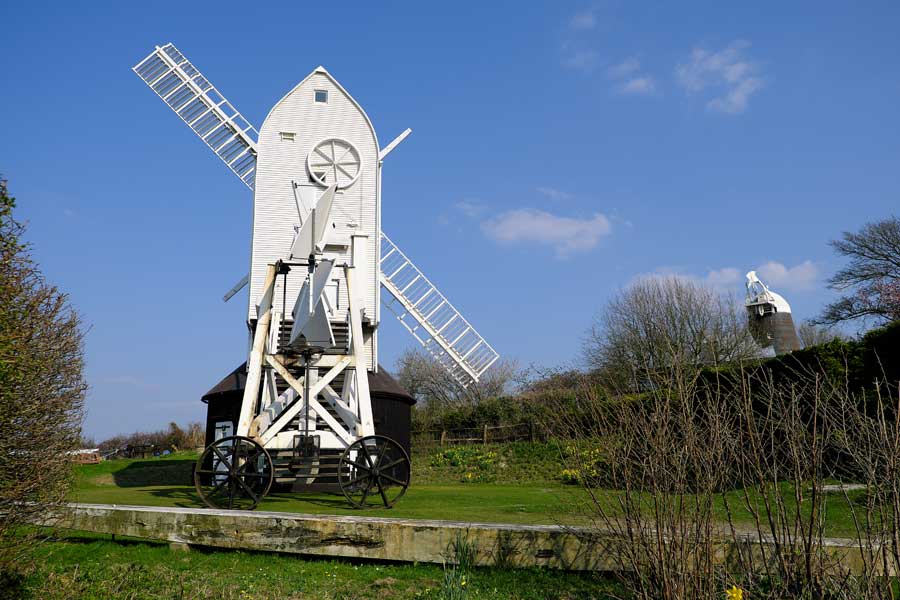 Jill  and Jack windmills, Hassocks, West Sussex