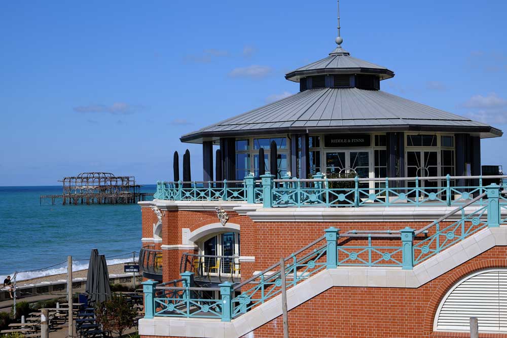 Riddle and Finns restaurantat Shelter Hall Brighton seafront