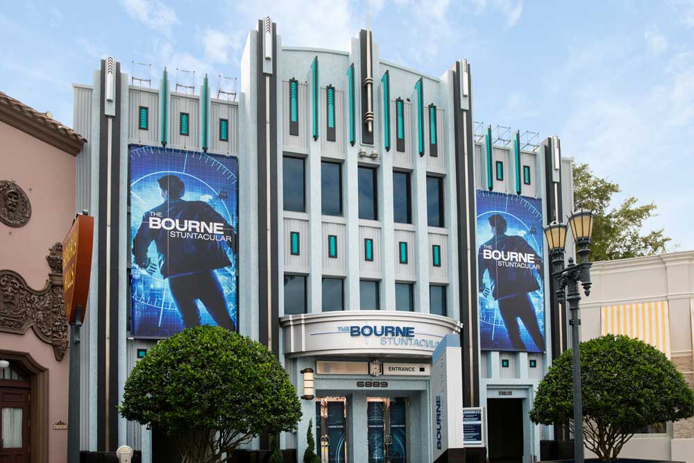 Exterior of the Bourne Stuntacular at Universal Orlando Resort