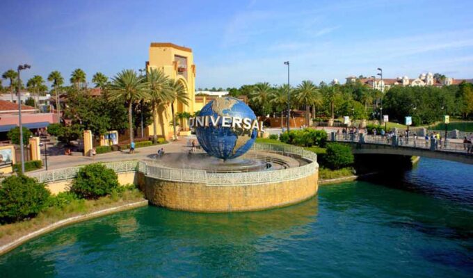 View of the Universal Globe OrlandoFlorida
