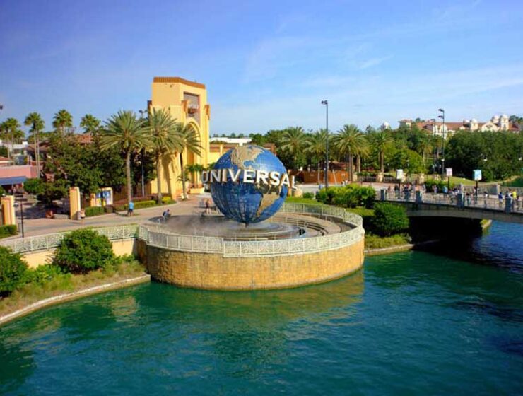 View of the Universal Globe OrlandoFlorida