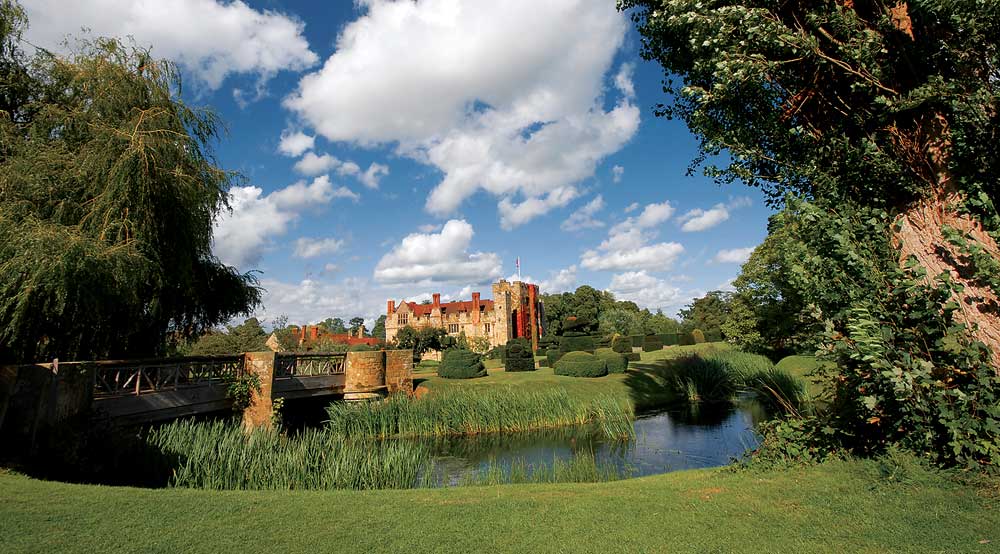 Hever Castle and grounds in Kent UK