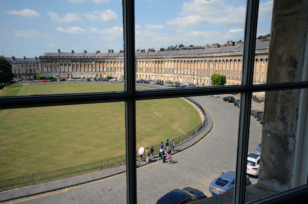 Royal Crescent from Number One Royal Crescent Bath