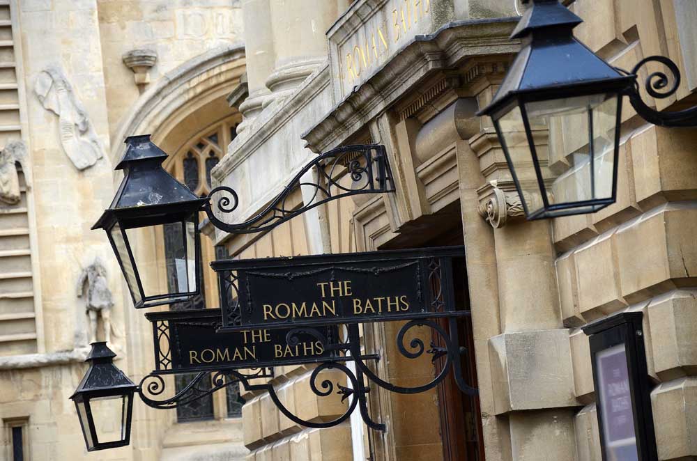 The Roman Baths in Churchyard Bath