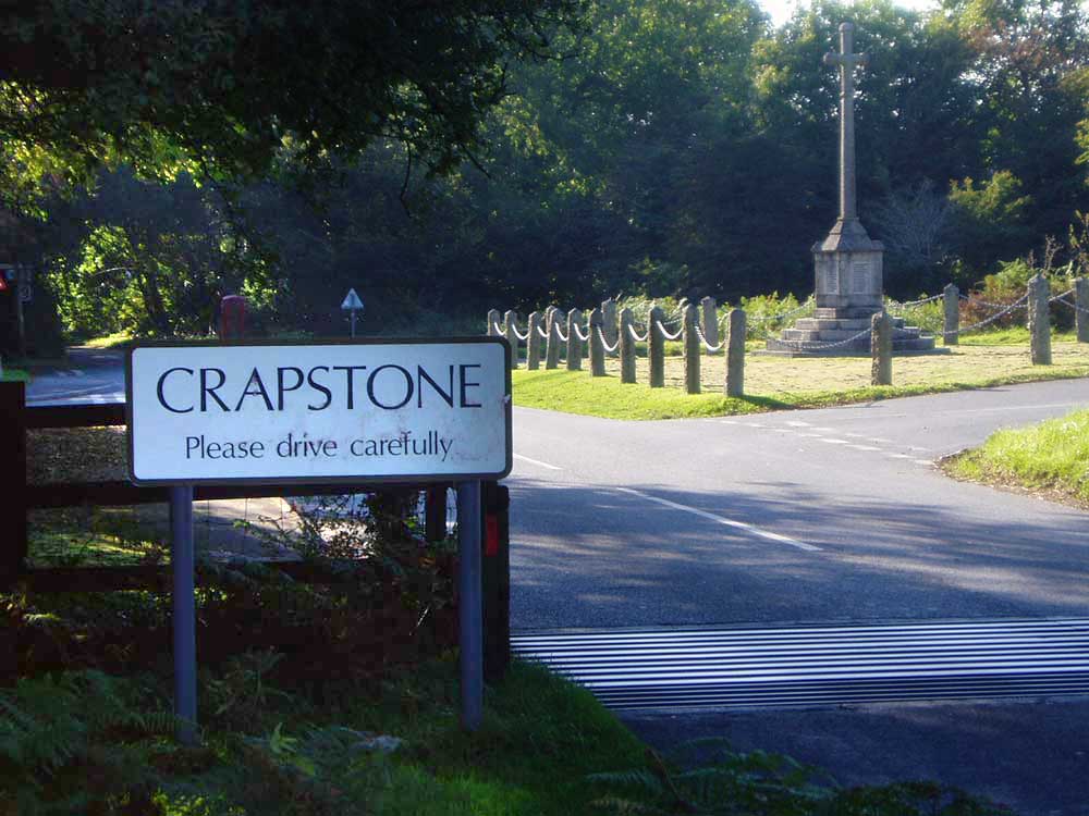 Crapstone village sign, Devon