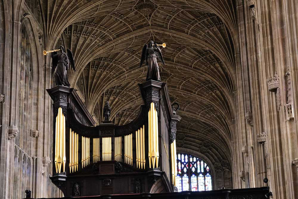 The Harrison and Harrison organ in King's College Chapel, Cambridge, UK