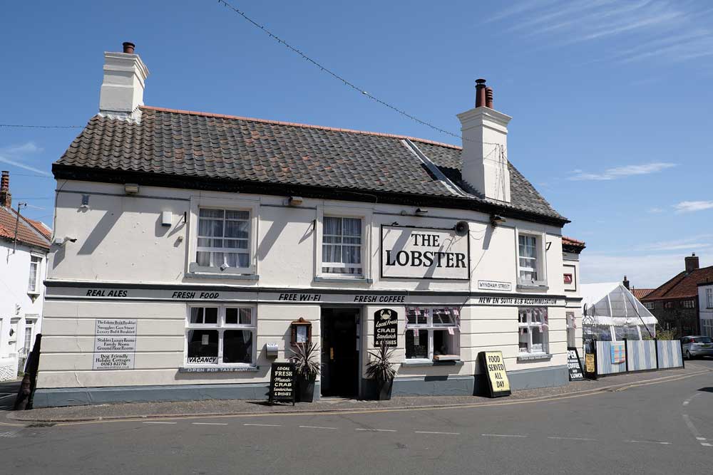 Exterior of The Lobster pub Sheringham Norfolk