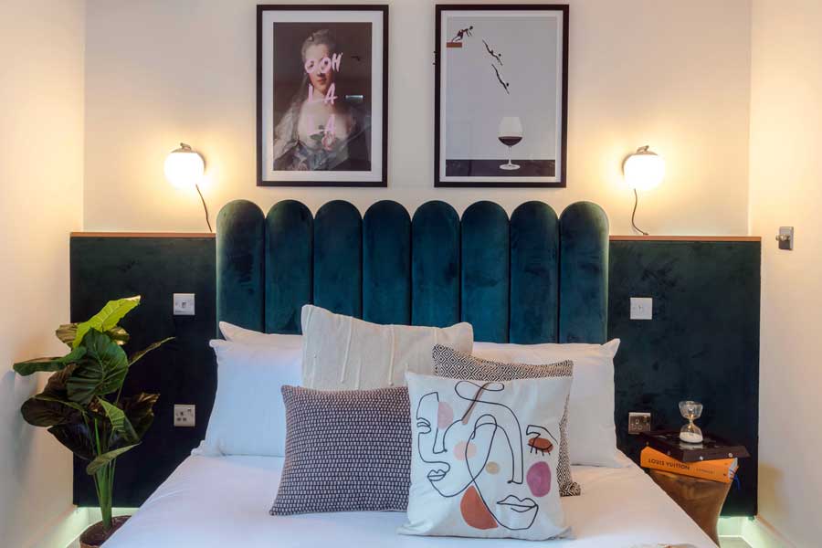Bedroom area of Your Apartment Pinky King apartment Brixton London