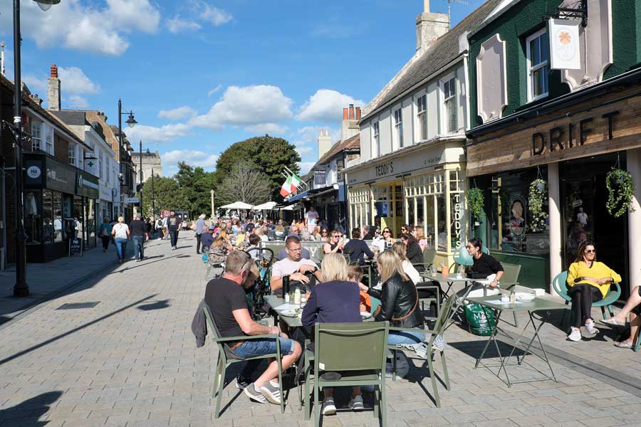 Restaurants and cafés on East Street Shoreham by Sea West Sussex
