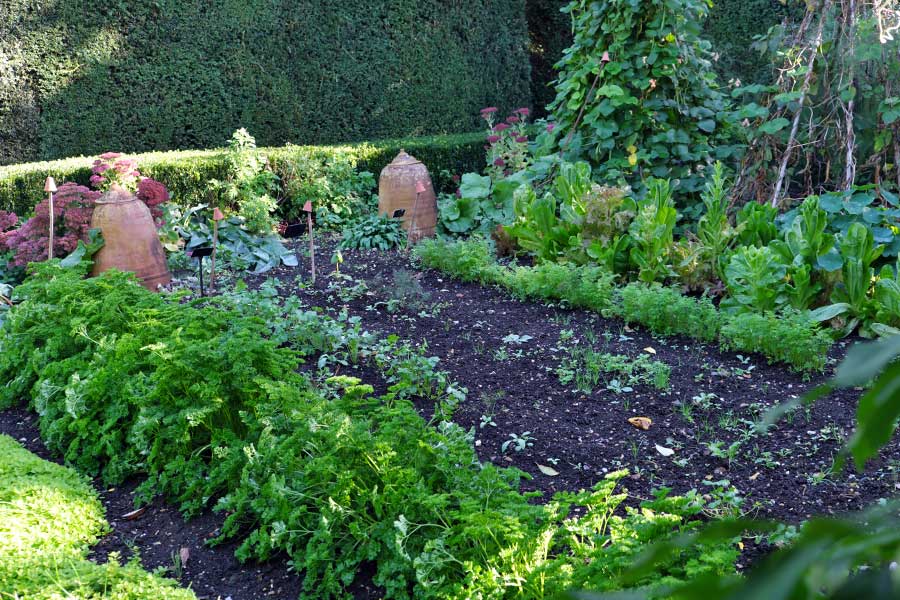 The kitchen garden at Michelham Priory, the site of a former Augustine Priory in Upper Dicker, East Sussex, England, United Kingdom.