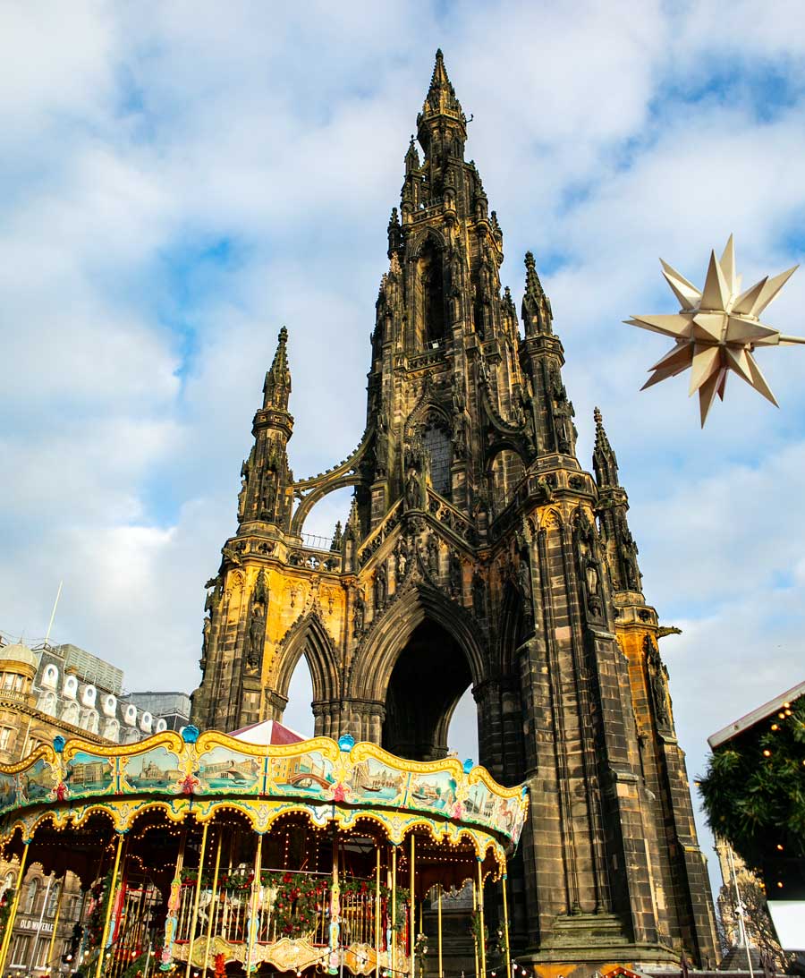 Edinburgh Christmas market Merry go Round