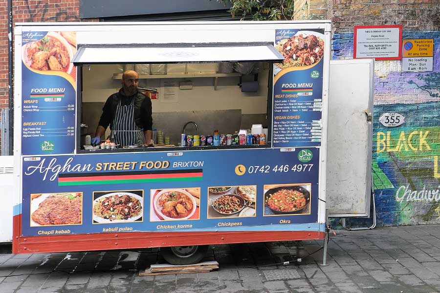 Afghan street food van Brixton London