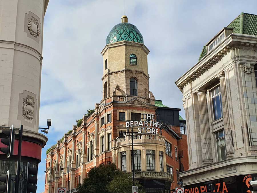 Exterior of The Department Store Brixton London