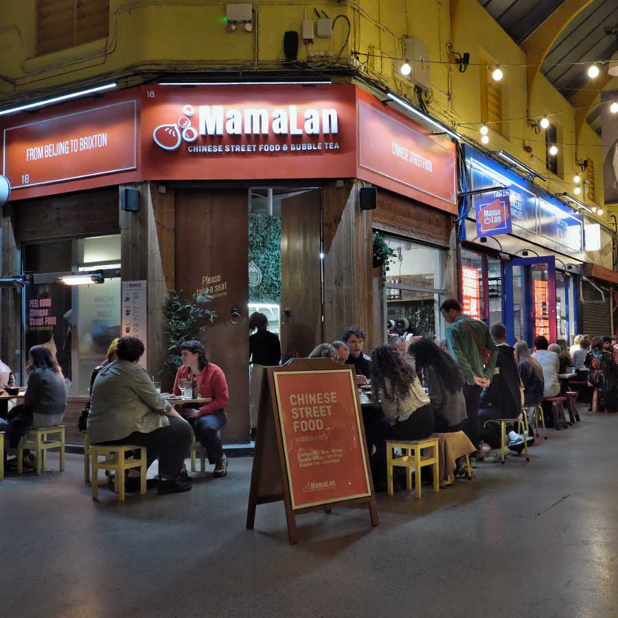 Mamalan street food restaurant Brixton Village London