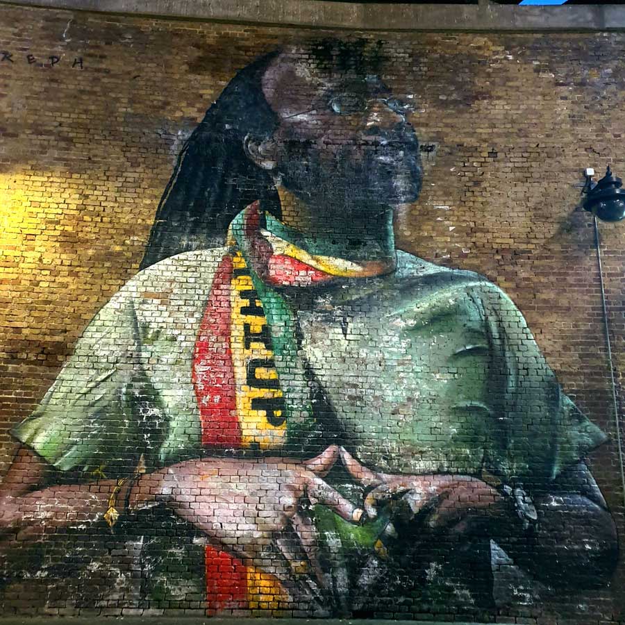 Mural of Michael Johns by Dreph Brixton London