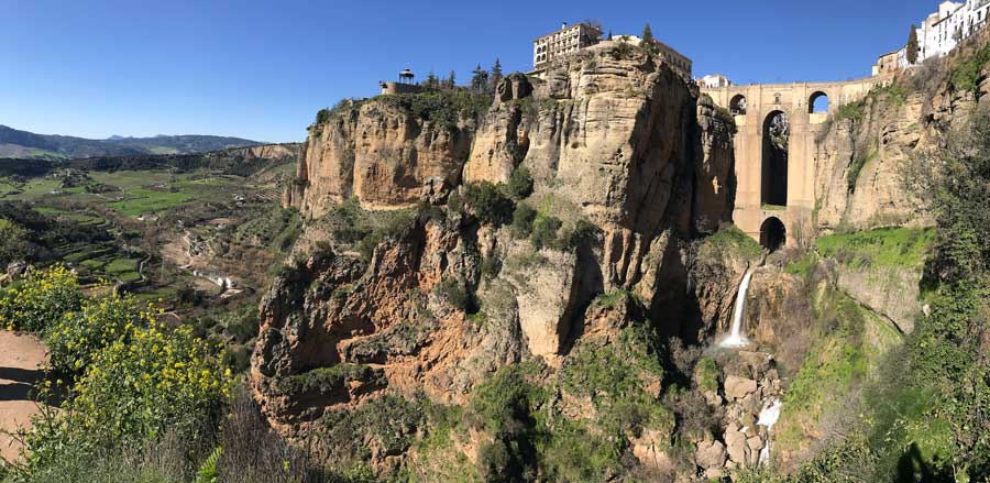 Ronda a mountaintop city in the Malaga province Andalucia Spain