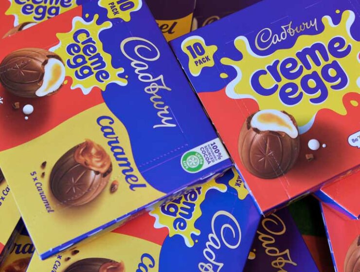 Cadbury creme and caramel egg boxes 2023