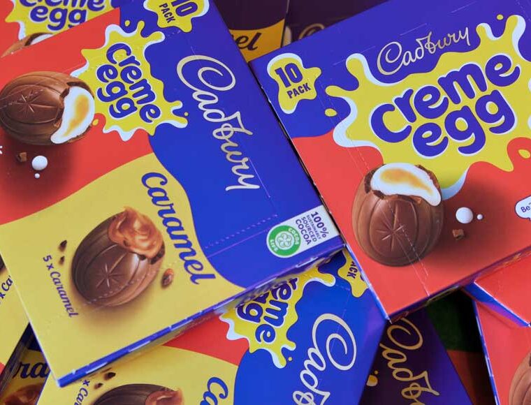 Cadbury creme and caramel egg boxes 2023