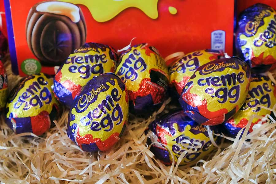 Individual Cadbury creme eggs