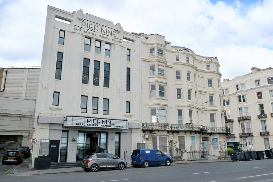 Grosvenor Casinos Pier Nine 9 Grand Junction Road, Brighton. Formerly a cinema.
Savoy Cinema-Theatre (1930-1963)
ABC Cinema (1963-1986)
Cannon Cinema (1986-1995)
Virgin Cinema (1995-1997)
ABC Cinema (1997-1999)