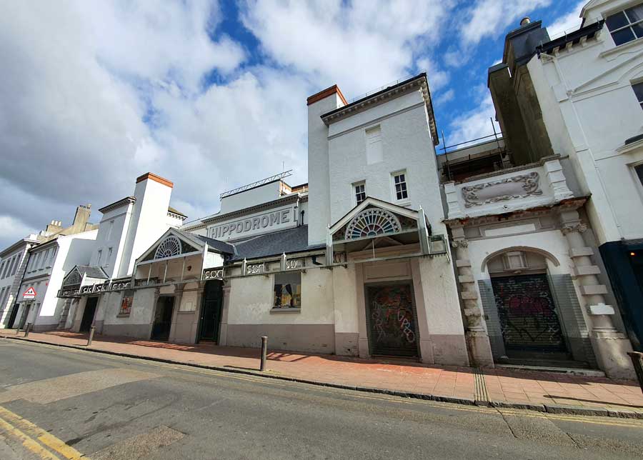 Hippodrome Theatre a Grade II listed building in Middle Street, Brighton