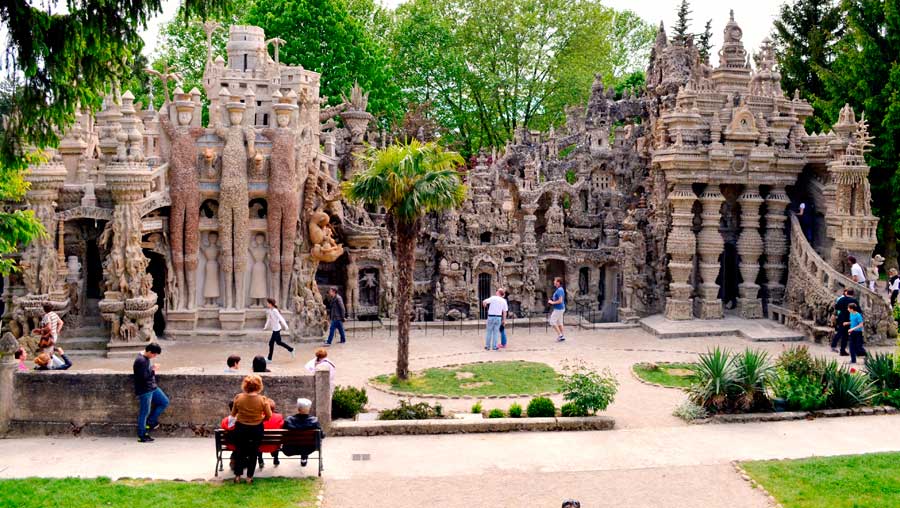 The Palais Ideal is a monument built by the postman Ferdinand Cheval from 1879 to 19121, located in Hauterives in France.