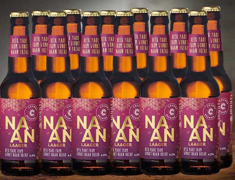 12 bottles of Crumbs Naan laager
