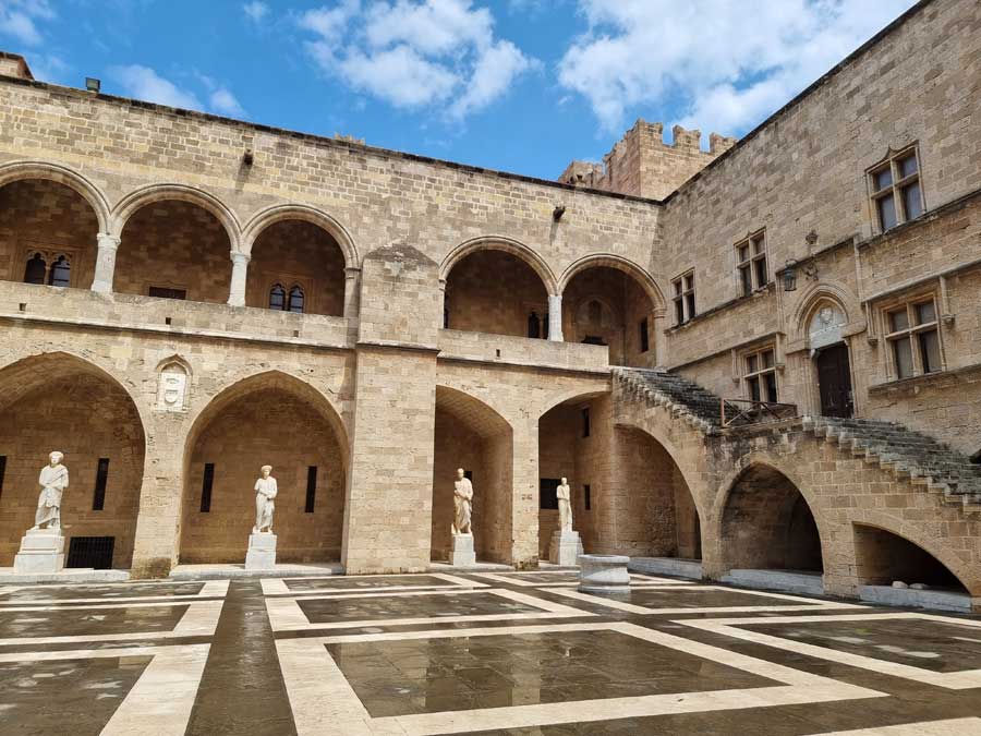 Courtyard in the Palace of the Grandmaster Rhodes