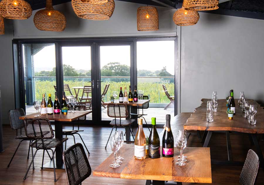 Inside Woodchurch Wine bar and restaurant