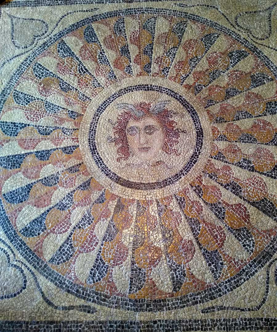 Medusa mosaic Palace of the Grandmasters Rhodes