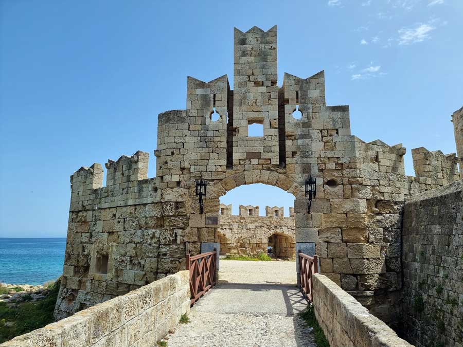 St Pauls Gate entrance in Rhodes harbour