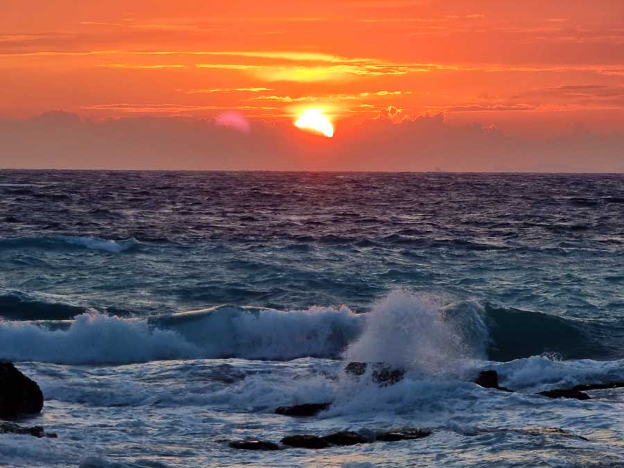 Sunset at Elli Beach Rhodes