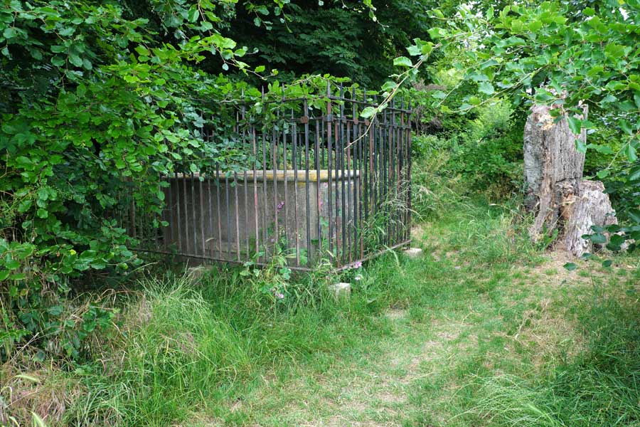 The tomb of John Olliver on Highdown Hill West Sussex England UK