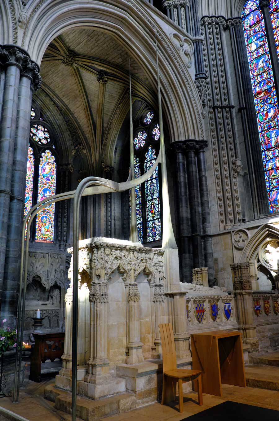 The shrine of Saint Hugh in Lincoln Cathedral, UK