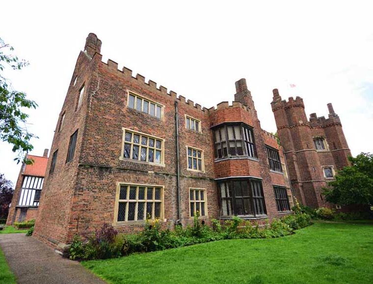 Exterior view of Gainsborough Old Hall, Lincolnshire, UK