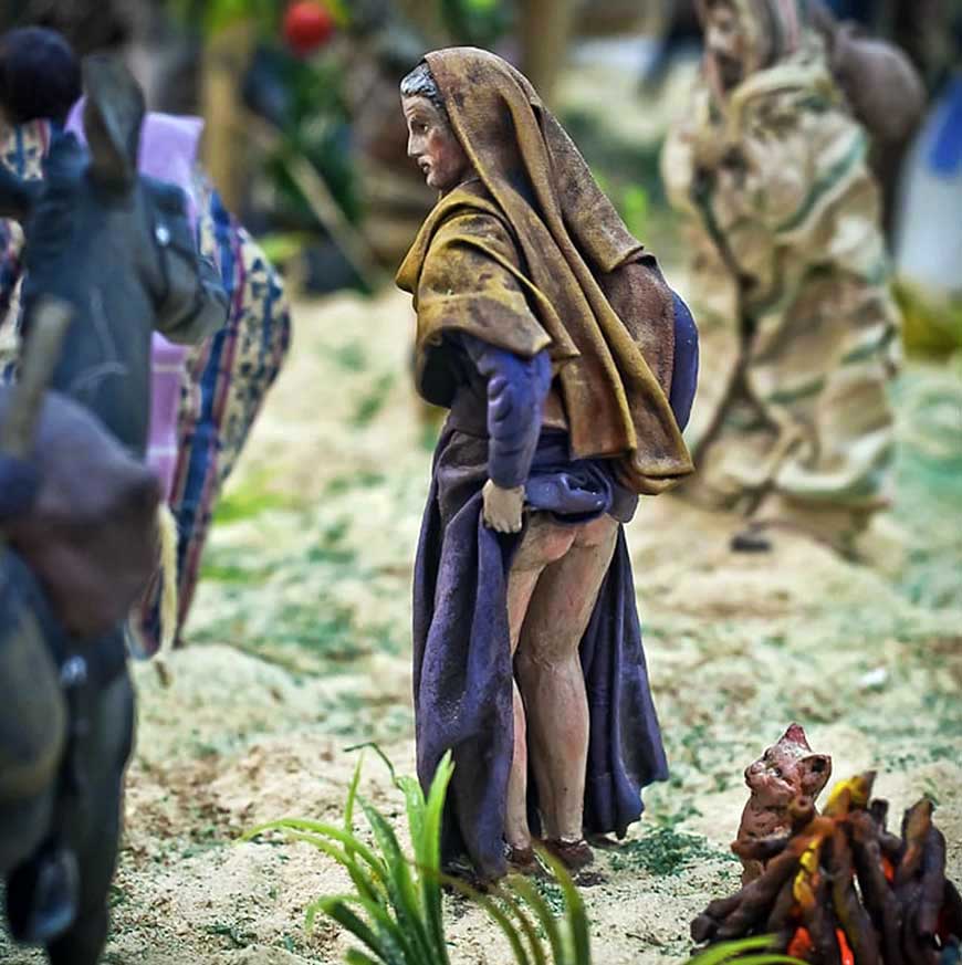 The Caganer, a bare-bottomed figure in a nativity scene from Catalonia