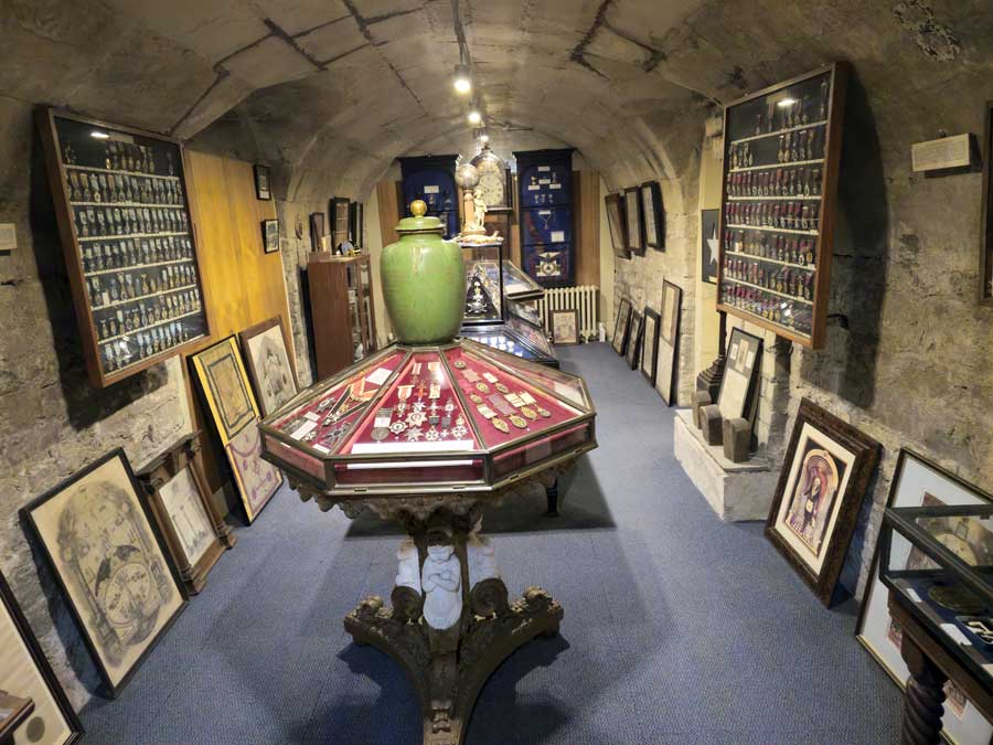 Treasury room in the Masonic Museum, Bath, UK
