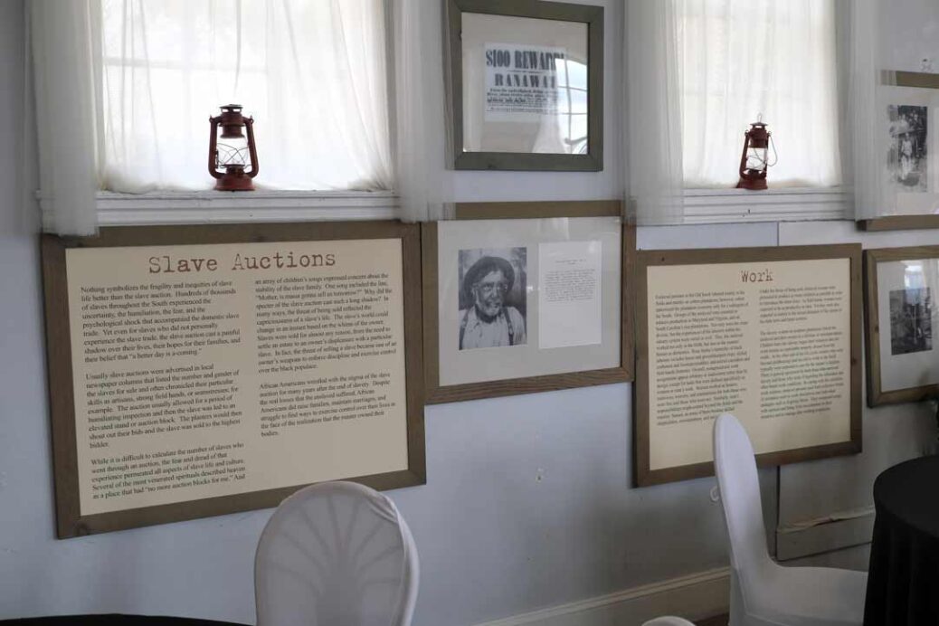Pictures and stories about slavery at The Underground Railroad Museum Belmont Mansion Philadelphia